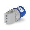Scame Industrial Power Connector Adapter 16A 250V Thermoplastic IP20 Blue ADAPTO IP20