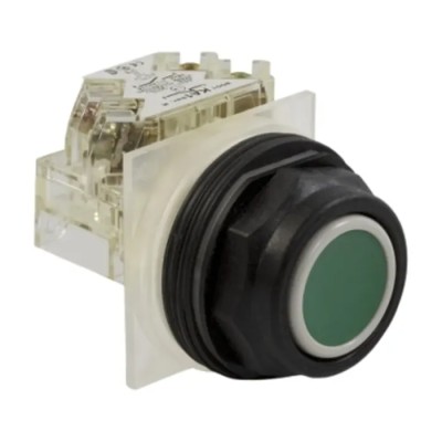 Schneider Electric Harmony 9001SK Series Panel Mount Push Button Switch 30 mm Cutout, Spring Return, 1 CO 9001SKR1GH13