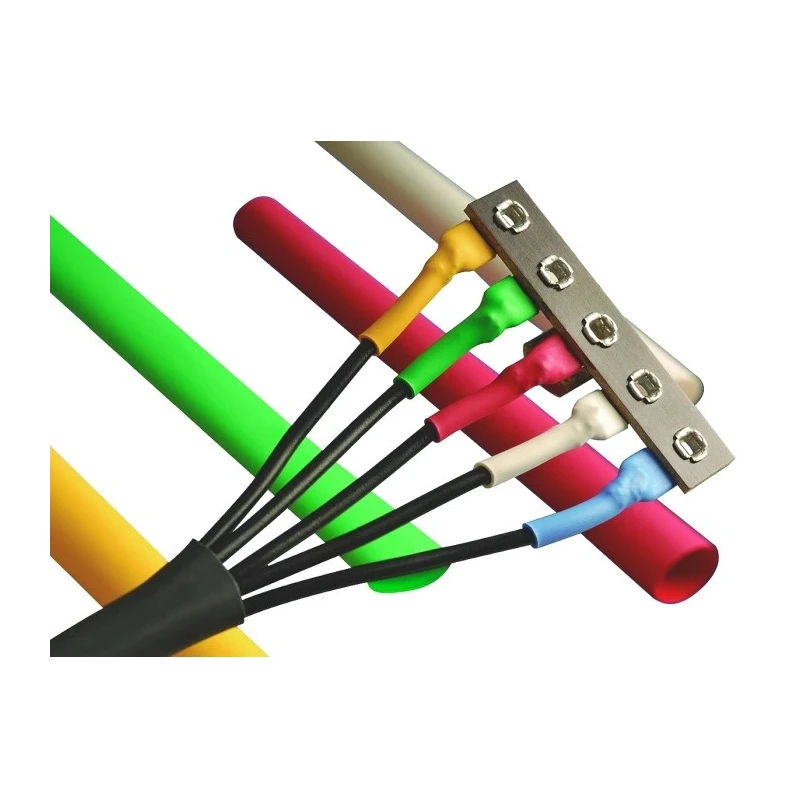 Alpha Wire Halogen Free Heat Shrink Tubing Black 6.3 mm Sleeve Diameter x 60.9 m Length 2:1 Ratio FIT Shrink F221L1/4 BK004