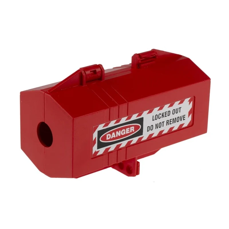 RS PRO Red 4-Lock Lockout ABS Plug Lockout 7.5 mm 818-8057
