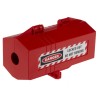 RS PRO Red 4-Lock Lockout ABS Plug Lockout 7.5 mm 818-8057