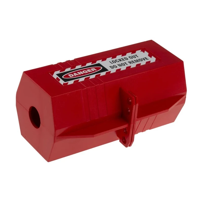 RS PRO Red 4-Lock Lockout ABS Plug Lockout 7.5 mm 818-8057