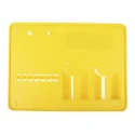 RS PRO 7 Padlock Lockout Station, Polyvinyl Chloride, 293mm Width, 40mm Height, 40mm Depth, Yellow 818-8082