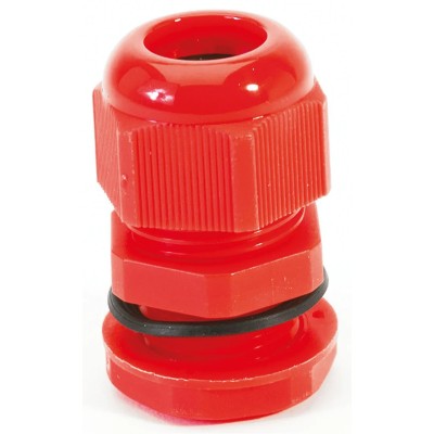 HellermannTyton Red Polyamide 66 Cable Gland M25 Thread, 13 mm Min., 18 mm Max., IP68 NGM25-RED