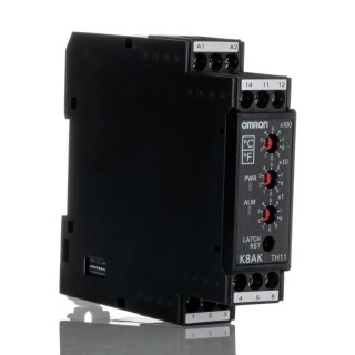 Omron 3 Phase Monitoring Relay with SPDT Output, DIN Rail Mount, Temperature Monitoring 0 °C to 999 K8AK-TH11S 100-240VAC