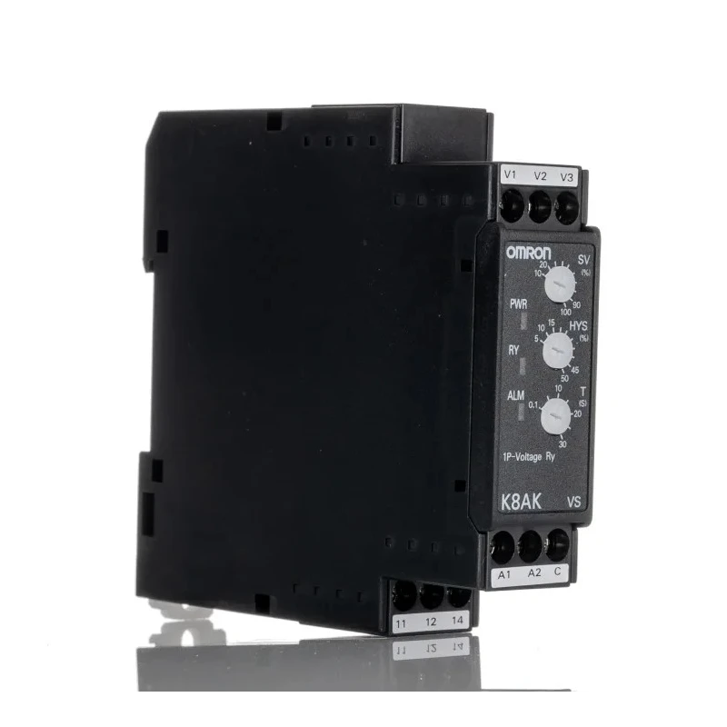 Omron Monitoring Relay 1 Phase SPDT DIN Rail 100V AC 240V AC 24V DC K8AK-VS3 24VAC/DC