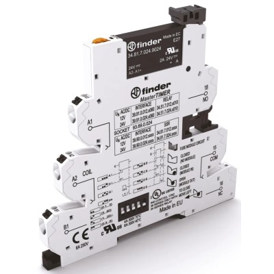 Finder Solid State Interface Relay, 2A Max Load Current, 24V DC Max Load Voltage, Control Voltage 39.90.0.012.9024