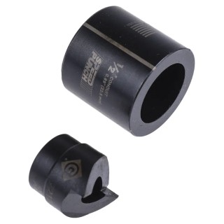 Greenlee Hydraulic 1 Piece Speed Punch & Die Set 22.5 mm for Mild Steel, Plastic, Aluminium 52055433