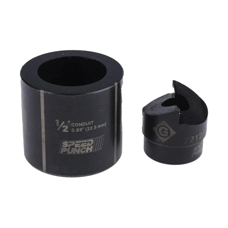 Greenlee Hydraulic 1 Piece Speed Punch & Die Set 22.5 mm for Mild Steel, Plastic, Aluminium 52055433