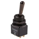 RS PRO Toggle Switch PCB Mount On-On DPDT 28V dc 5A 250V ac Solder Terminal Brass Actuator 18mm 820-0508