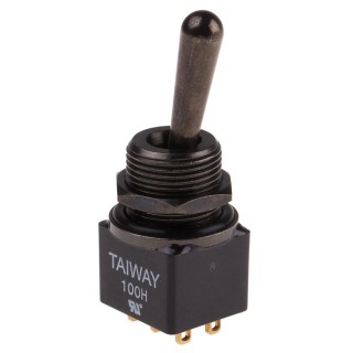 RS PRO Toggle Switch PCB Mount On-On DPDT 28V dc 5A 250V ac Solder Terminal Brass Actuator 18mm 820-0508