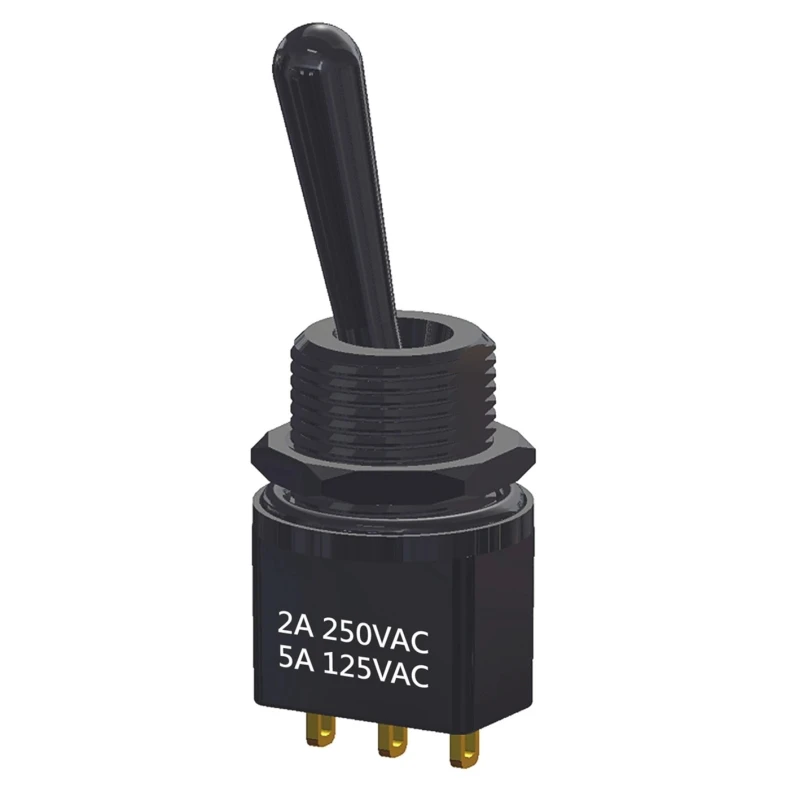 RS PRO Toggle Switch PCB Mount On-Off-On SPDT Solder Terminal 28 V dc 250 V ac 820-0554
