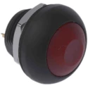 RS PRO Miniature Push Button Switch Momentary PCB Red LED 13.6 mm Cutout SPST IP67 50V dc 32V ac 820-7599