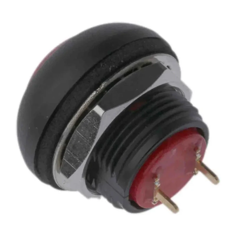 RS PRO Miniature Push Button Switch Momentary PCB Red LED 13.6 mm Cutout SPST IP67 50V dc 32V ac 820-7599