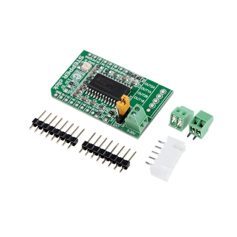 MikroElektronika Microstepping Stepper Motor Driver Shield for MikroBUS with A3967SLBT Chip MIKROE-1528