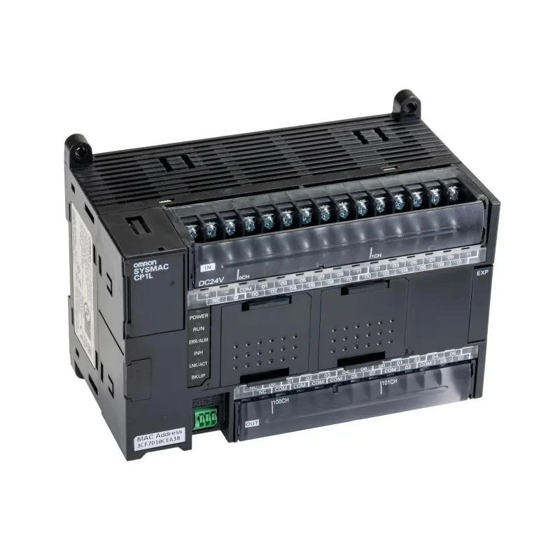 Omron CP1L-EM Series PLC CPU, 24-Input DC Input, 16 Relay Outputs, RS232, Ladder Diagram Programming 
