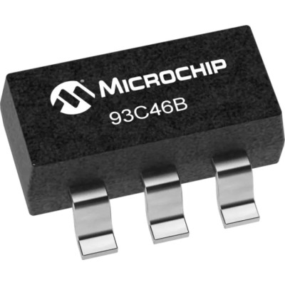 Microchip 1 kB EEPROM 250 ns 5-Pin SOT-23 Serial-Microwire Memory Chip 93C46BT-I/OT