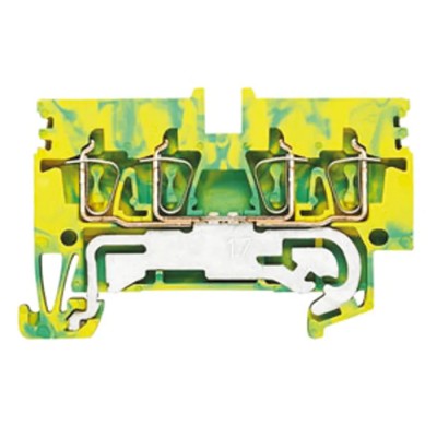 Weidmüller Z Series PE Terminal Green, Yellow, 0.5mm² to 4 mm², 1-Level, Clamp 1933780000