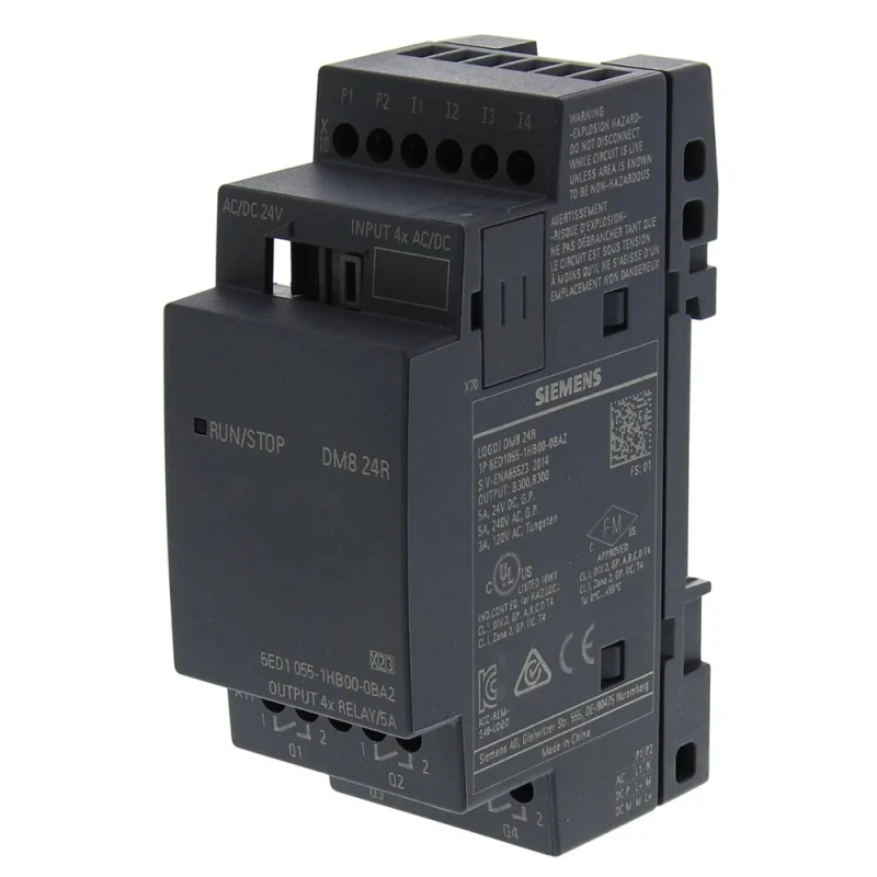 Siemens LOGO! Series I/O Module 4-Input Digital Input 4 Outputs Relay Output 6ED1055-1HB00-0BA2