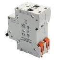 Lovato Electric Modulo P1MB Miniature Circuit Breaker, 2-Pole, 10A, Type C, 400V AC, 80V DC, 10kA Breaking Capacity P1MB