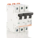 Lovato Electric Modulo Miniature Circuit Breaker, 3-Pole, 4A, Type D, 400V AC, 10 kA Breaking Capacity P1MB3PD04