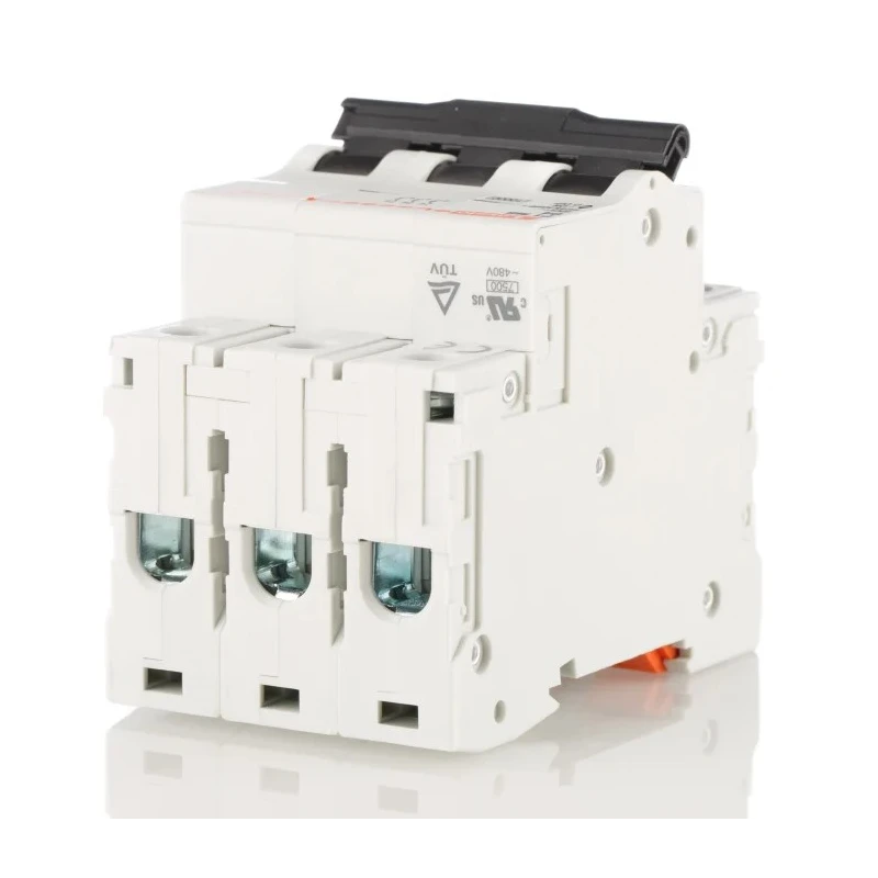 Lovato Electric Modulo Miniature Circuit Breaker, 3-Pole, 4A, Type D, 400V AC, 10 kA Breaking Capacity P1MB3PD04