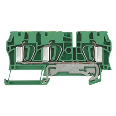 Weidmüller Z Series PE Terminal Clamp 1-Level Green, Yellow, 4mm², 800V, 480A 7904170000