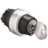 Lovato Electric Platinum 2-position Key Switch Head, Latching, 22 mm Cutout LPCS340