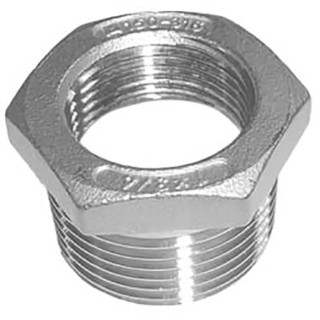 RS PRO Stainless Steel Pipe Fitting Straight Hexagon Bush Male 3/4 in x Female 1/2 in 826-7080