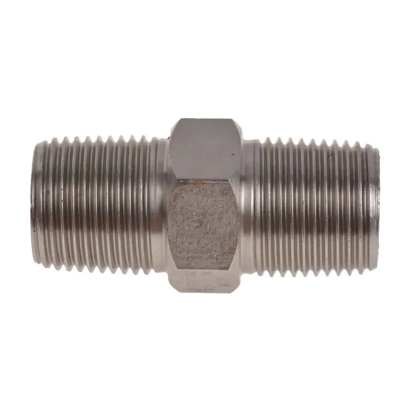 RS PRO Stainless Steel Pipe Fitting Straight Hexagon Nipple Male 3/8 in x Male 3/8 in 826-7059