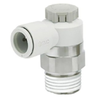 SMC AS Series Speed Controller R Tube Pneumatic Flow Regulator with Push-Pull Locking Dial AS2201F-01-04A