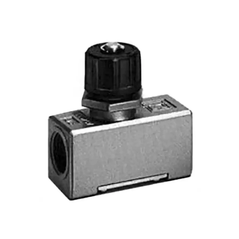 SMC AS Series Speed Controller Rc Threaded Flow Regulator Brass Electroless Nickel Plated 1 Mpa Max Pressure AS4000-02
