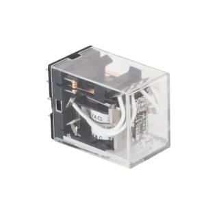 Omron Power Relay, 4PDT Contact Configuration, 24V AC Coil, 3A Switching Current, PCB Pin Terminals MY4-02 24VAC