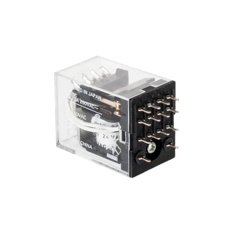 Omron Power Relay, 4PDT Contact Configuration, 24V AC Coil, 3A Switching Current, PCB Pin Terminals MY4-02 24VAC