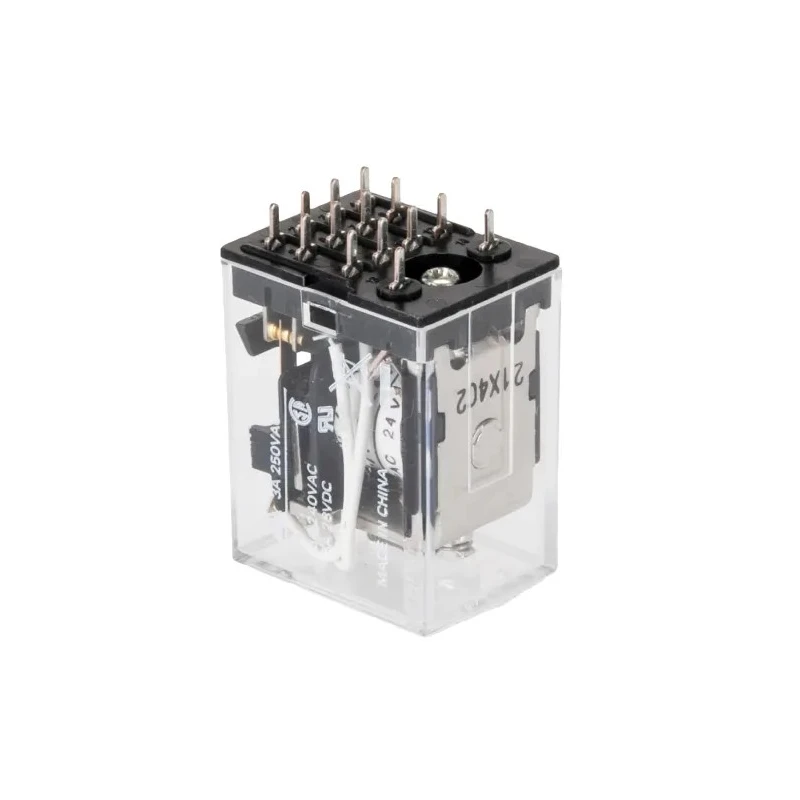Omron Power Relay, 4PDT Contact Configuration, 24V AC Coil, 3A Switching Current, PCB Pin Terminals MY4-02 24VAC