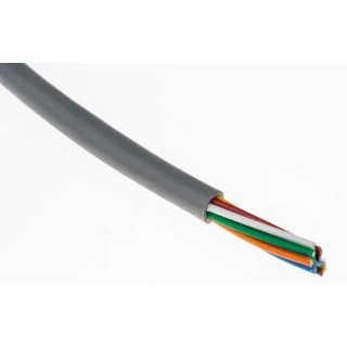 Alpha Wire Alpha Essentials Communication & Control Control Cable 8 Cores 0.35mm² 22 AWG Unscreened 30 m 300V 1178C SL005