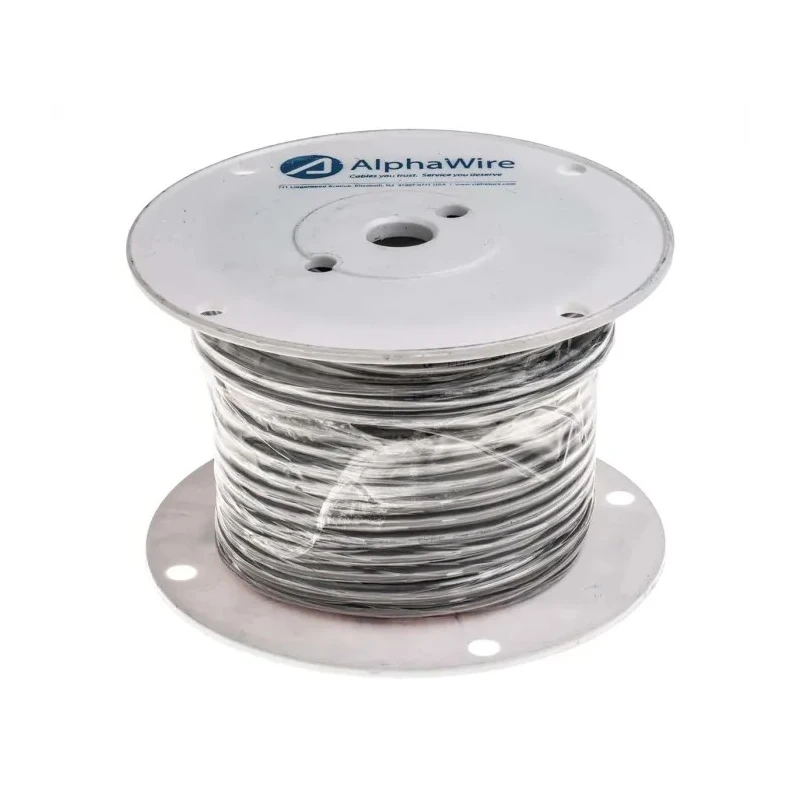 Alpha Wire Alpha Essentials Communication & Control Control Cable 8 Cores 0.35mm² 22 AWG Unscreened 30 m 300V 1178C SL005