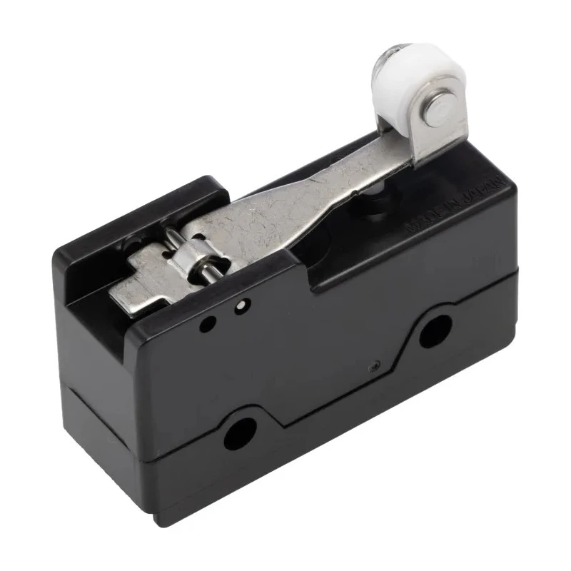 Omron DZ Series Short Hinge Roller Lever Limit Switch, DPDT Contact Configuration, Snap Action, 250V AC, 10A DZ-10GV22-1B