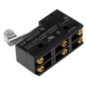 Omron DZ Series Short Hinge Roller Lever Limit Switch, DPDT Contact Configuration, Snap Action, 250V AC, 10A DZ-10GV22-1B