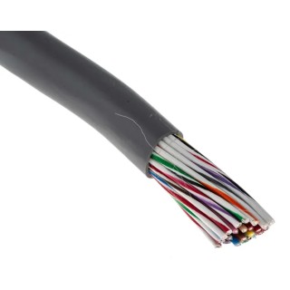 Alpha Wire Alpha Essentials Control Cable 40 Cores, 0.35 mm² 22 AWG, Unscreened, 30 m, Grey 1181/40C SL005