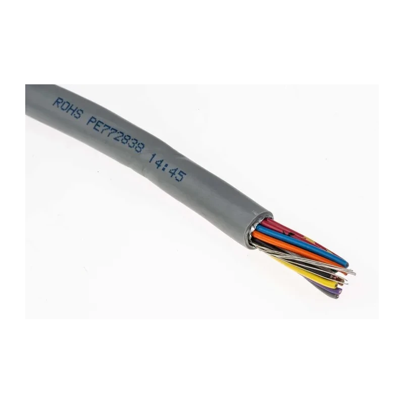 Alpha Wire Alpha Essentials Communication & Control Control Cable, 15 Cores, 0.23 mm² 24 AWG Screened, 30 m 1219/15C SL005