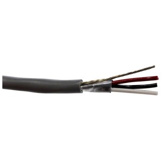 Alpha Wire Alpha Essentials Communication & Control Control Cable, 3 Cores, 0.35mm² 22 AWG, Screened, 30 m, Grey 1293C SL005
