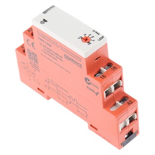 Broyce Control LEDF Series DIN Rail Timer Relay, 1-Contact, 24 V dc 230 V ac, 24 V ac, 0.5 LEDF 24VAC/DC/230VAC. 0.5-10 Sec