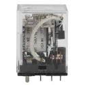 Omron Power Relay, PCB Mount, DPDT Contact Configuration, 24V DC Coil, 10A Switching Current, Silver Alloy LY2-0 24VDC