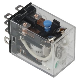 Omron Power Relay, 24V DC Coil, 10A Switching Current, DPDT Contact Configuration LY2I4N 24VDC