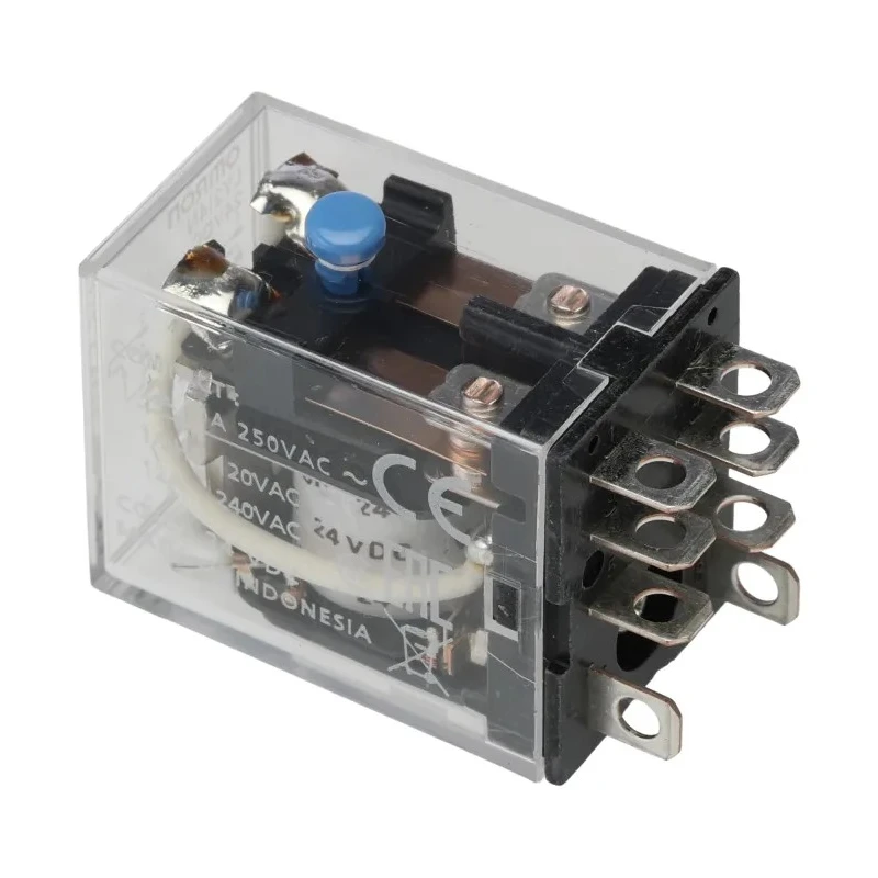 Omron Power Relay, 24V DC Coil, 10A Switching Current, DPDT Contact Configuration LY2I4N 24VDC