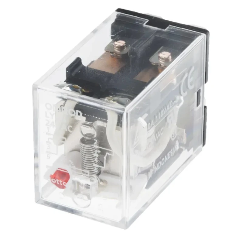 Omron Power Relay, 24V AC Coil, 10A Switching Current, DPDT Contact Configuration LY2N 24VAC