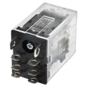Omron Power Relay, 24V AC Coil, 10A Switching Current, DPDT Contact Configuration LY2N 24VAC