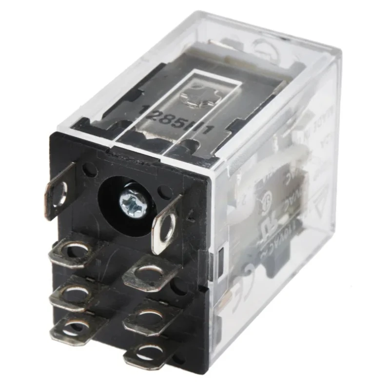 Omron Power Relay, 24V AC Coil, 10A Switching Current, DPDT Contact Configuration LY2N 24VAC