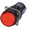 Idec AL Series Illuminated Push Button Switch Momentary Panel Mount SPDT Red LED 16.2 mm Cutout 250 V AC AL6M-M14P-R